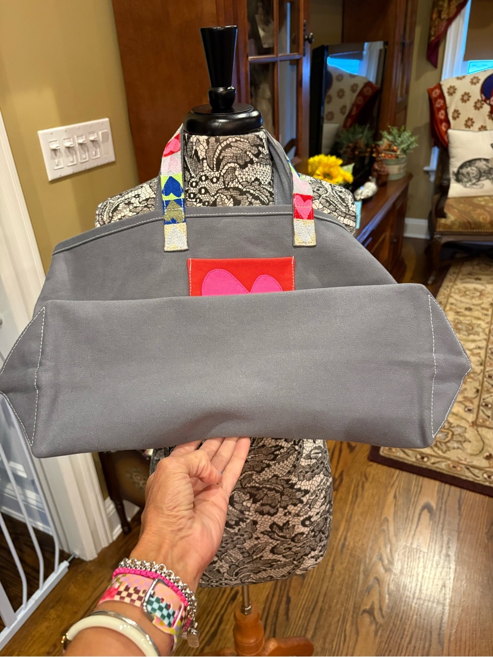 Kerri Rosenthal Love All Over Tote Bag - Picture 11 of 11